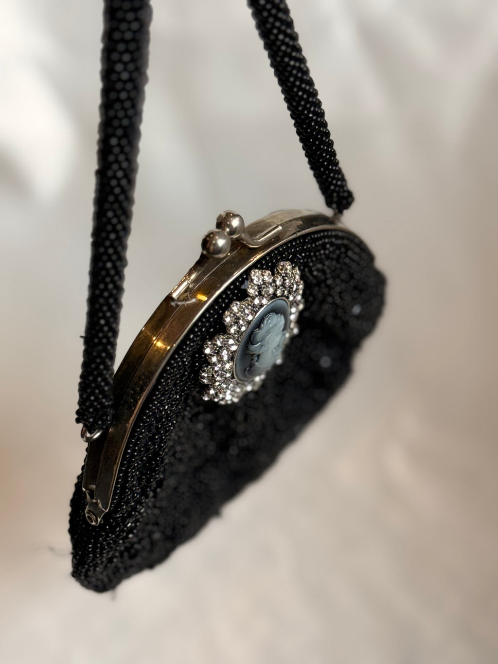 Mini beaded vintage clutch