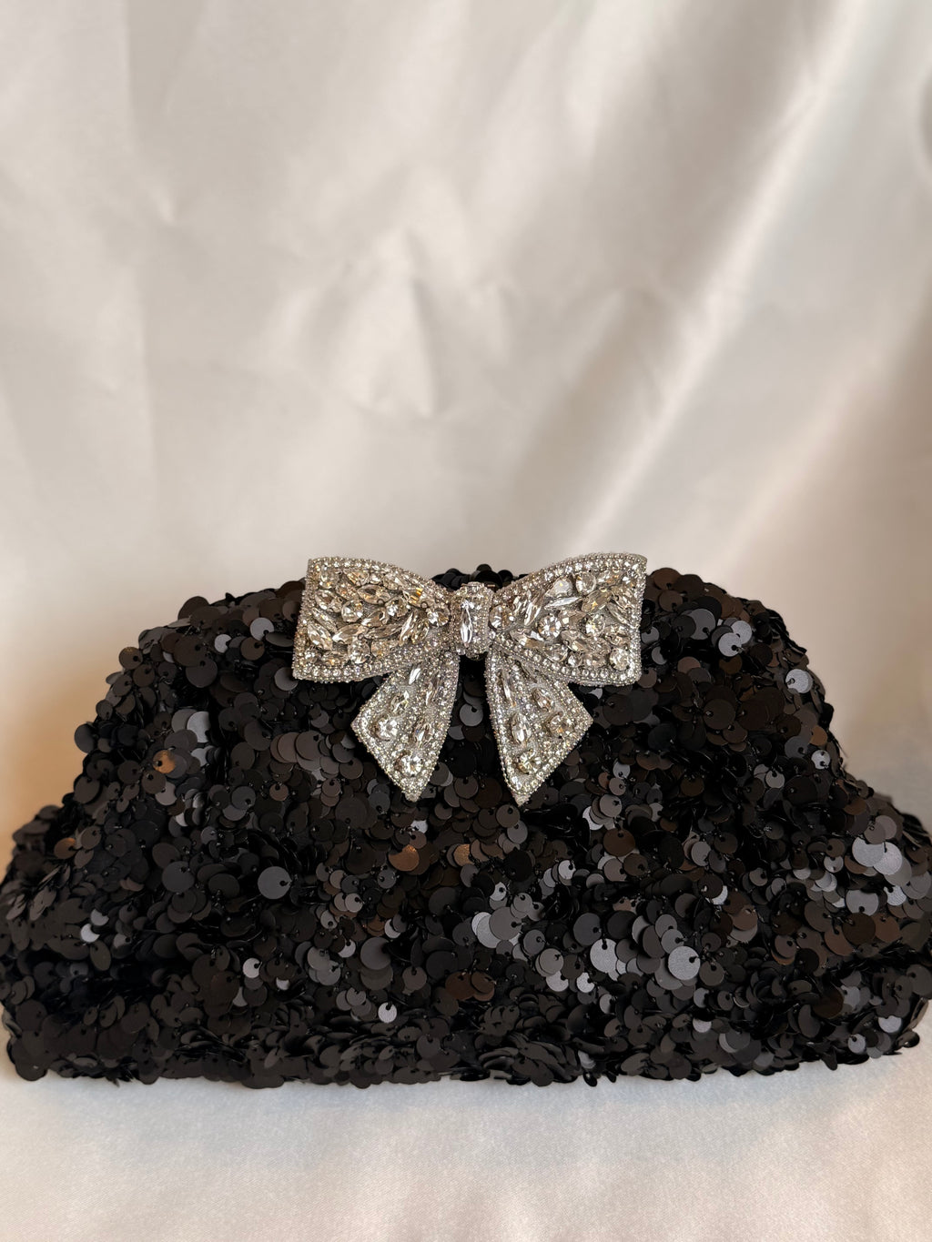 Balck sequin clutch