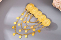 Large coin hair clip