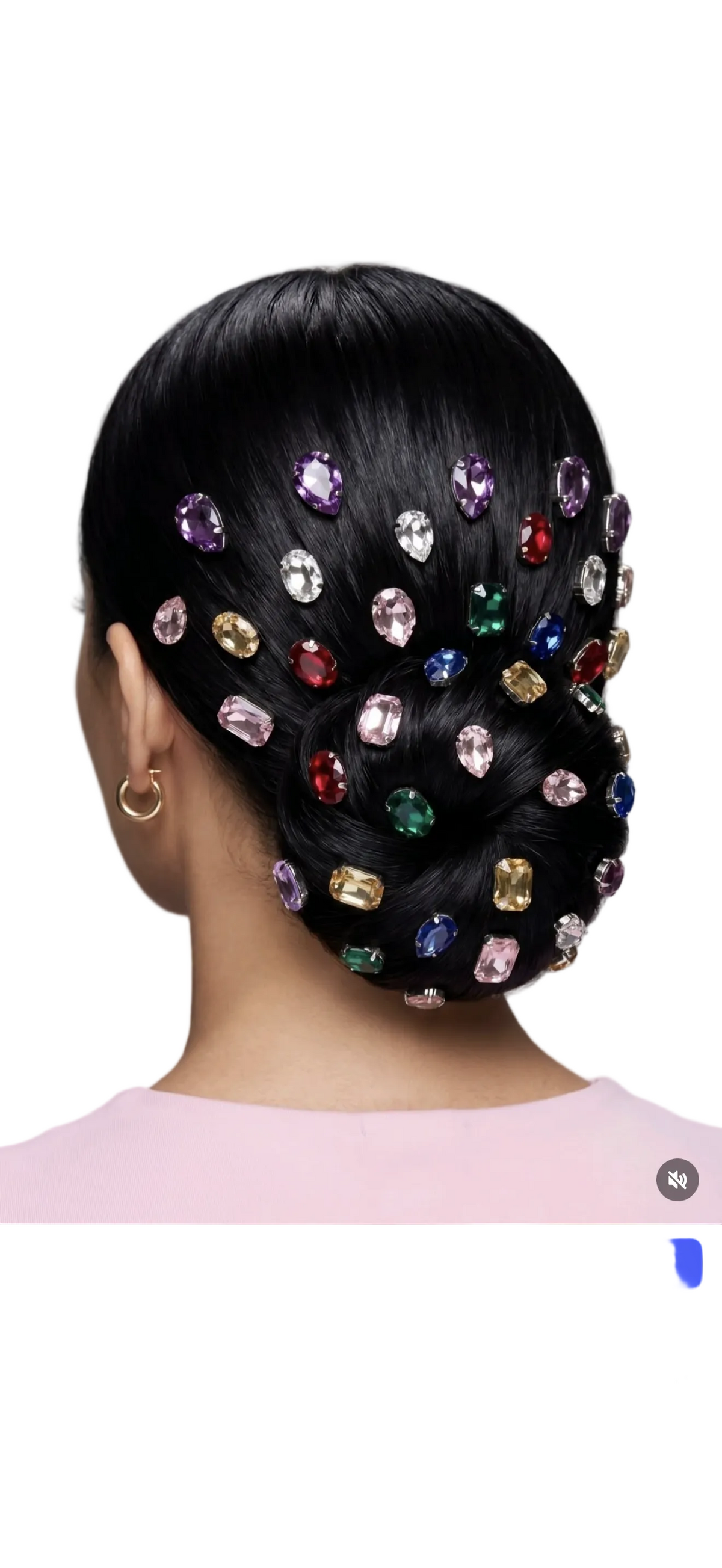 Multi colour hair pins set of 10