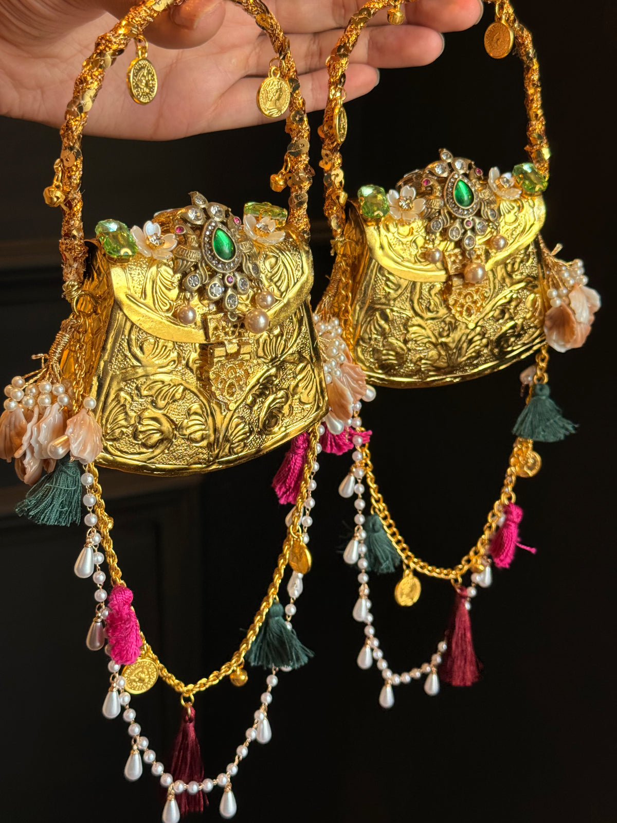 Multi colour Indian clutch