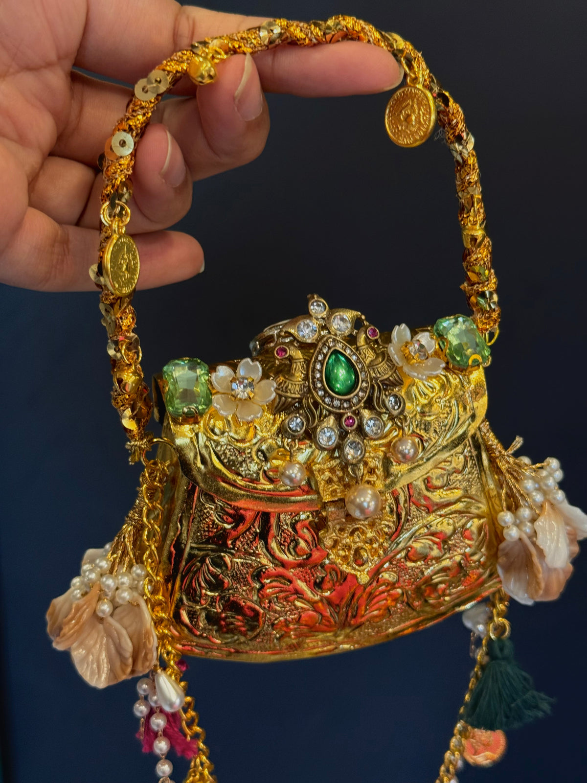 Multi colour Indian clutch