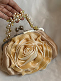 Gold rose clutch