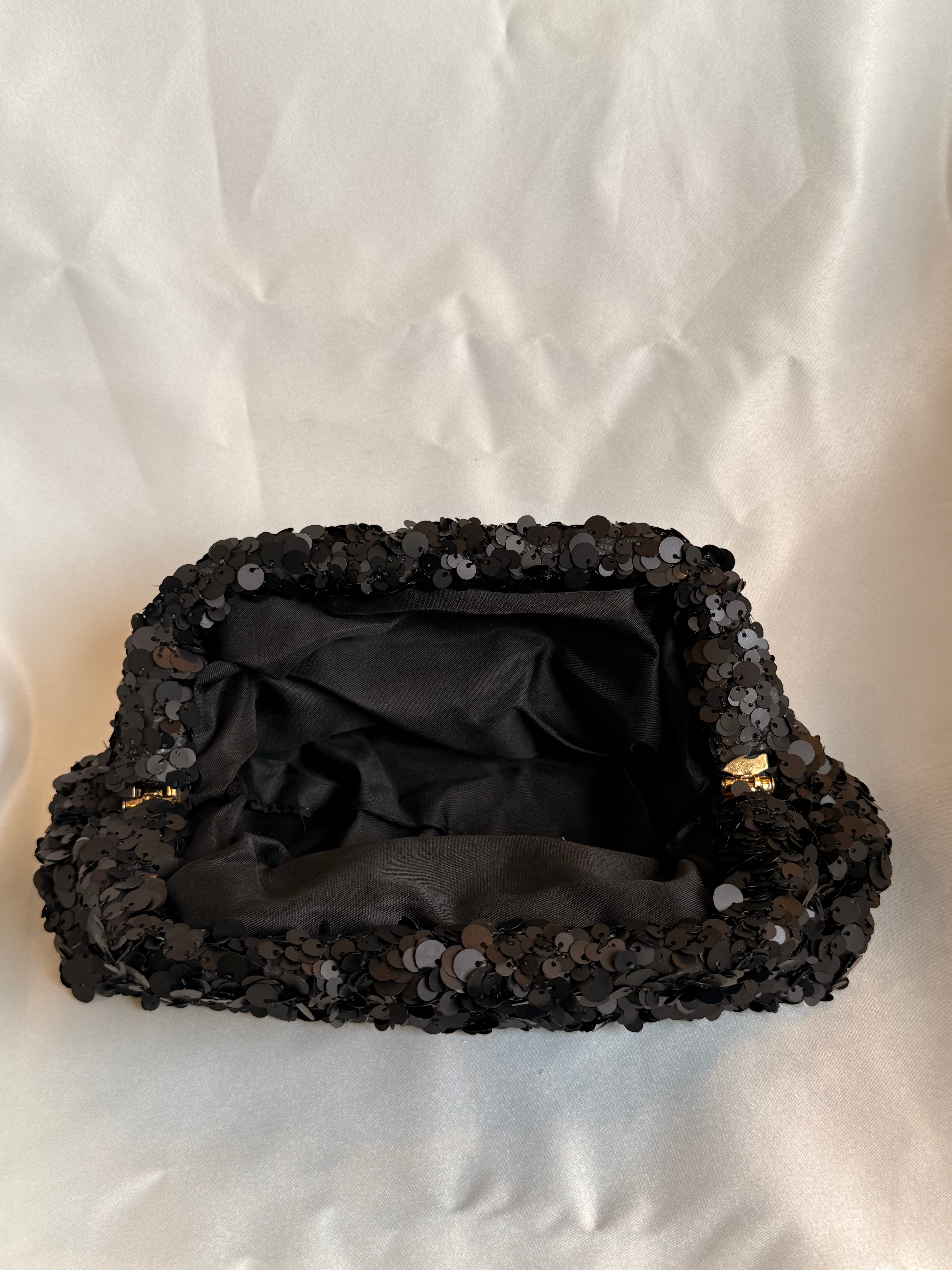 Balck sequin clutch