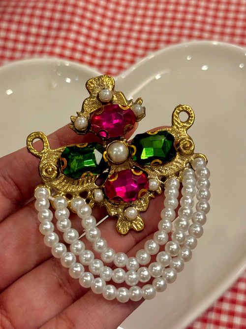 Afghani pink & green
