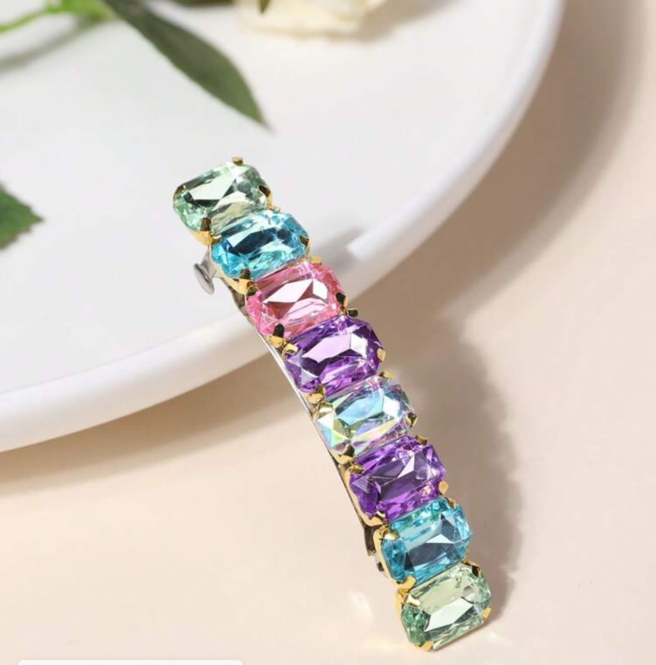 Colour full hair clip