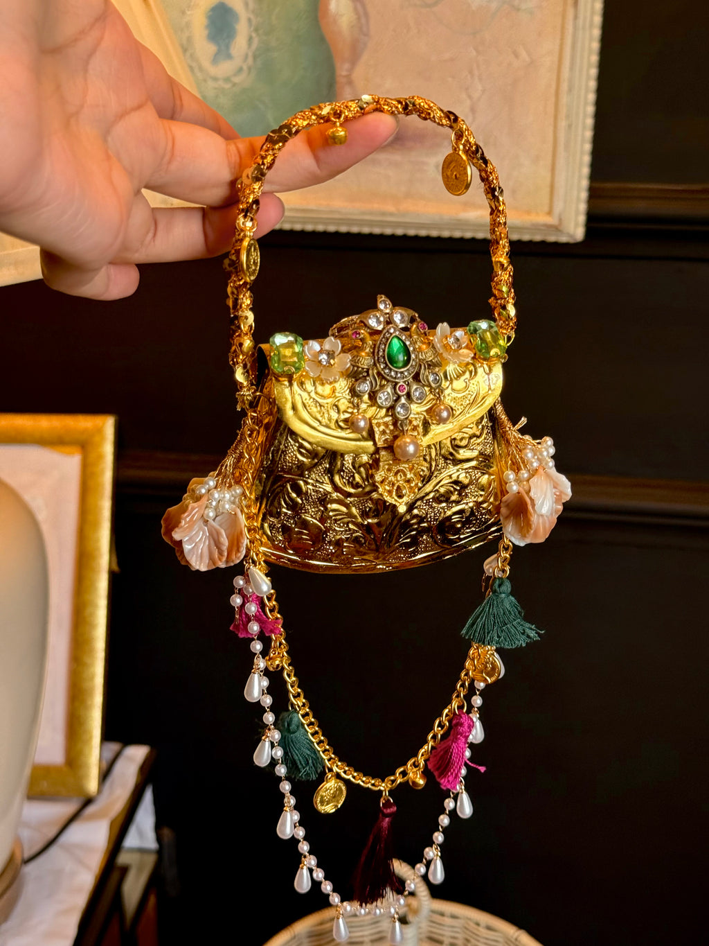 Multi colour Indian clutch