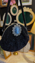 Mini beaded vintage clutch