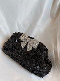 Balck sequin clutch