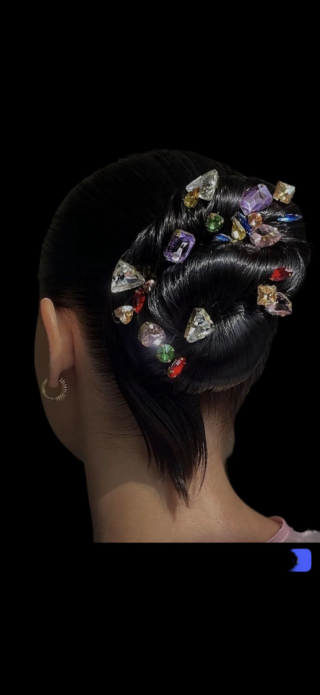 Multi colour hair pins set of 10
