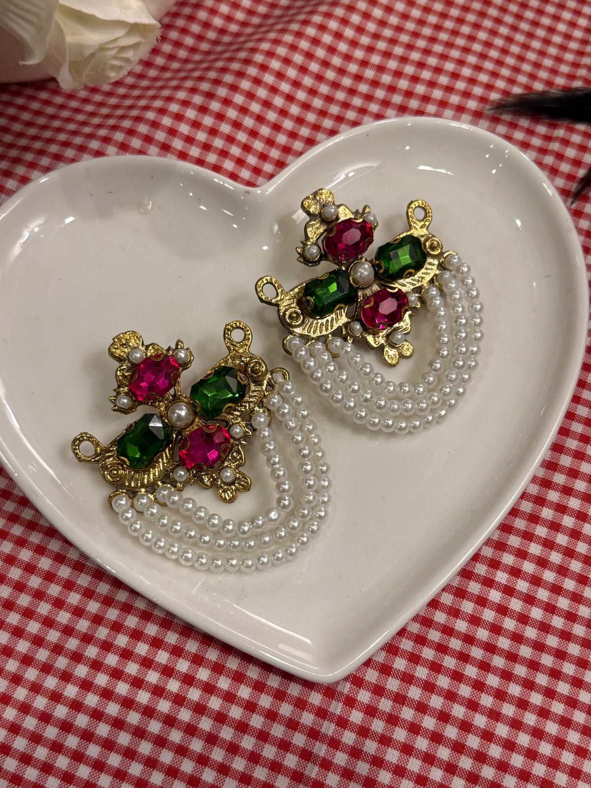 Afghani pink & green
