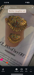 Metal balochi hair clips plus brooch
