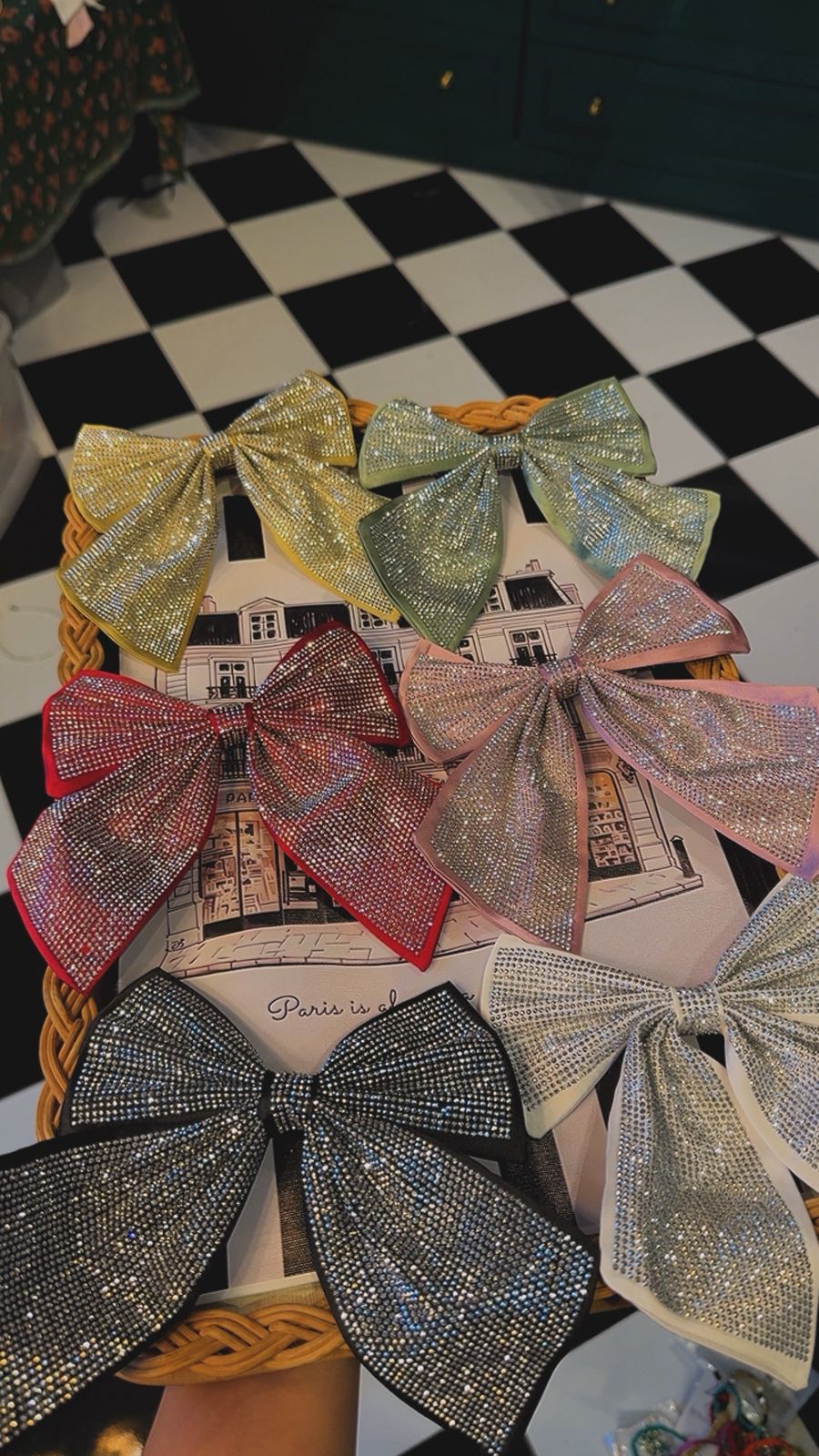 Blingy hair bows