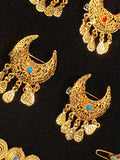 Ferozi chaand clip plus brooch