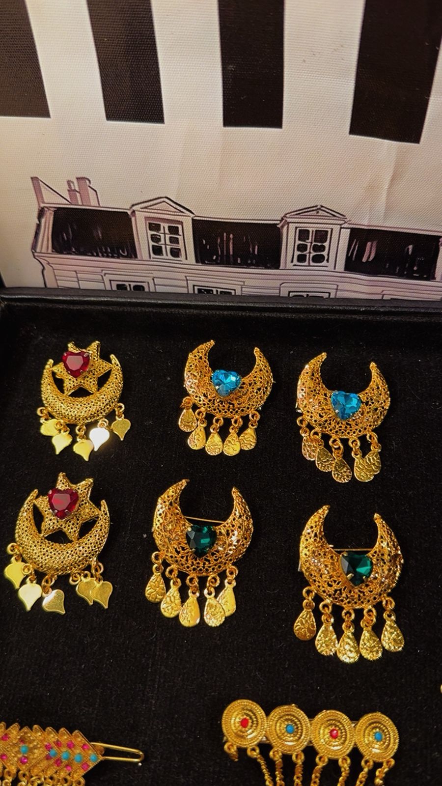 Chaand mini hair clips plus brooch