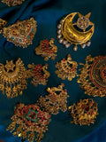 Multi colour hair clip plus brooch