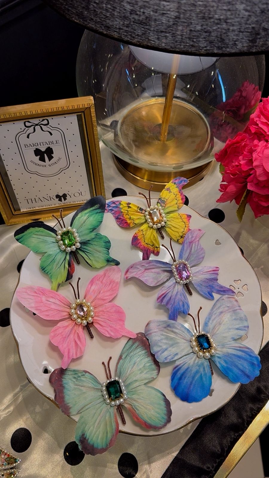 Butterfly hair clips