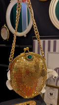 Gold mesh clutch 2 sided