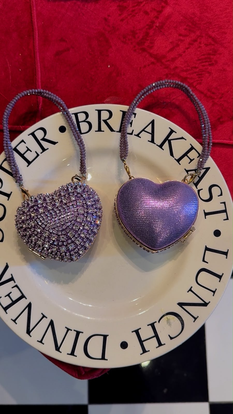 Mini lilac clutch