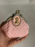 Mini pink Victorian clutch