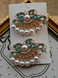 Metal Feroza pearl hair clip