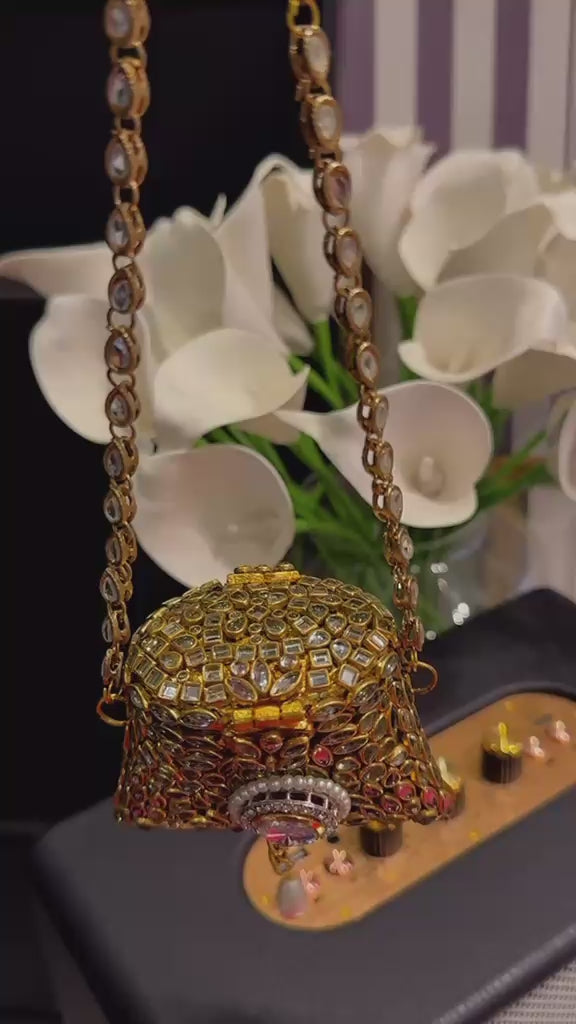 Mini nano kundan clutch